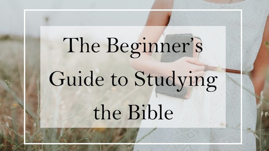 A beginners guide to studying the Bible